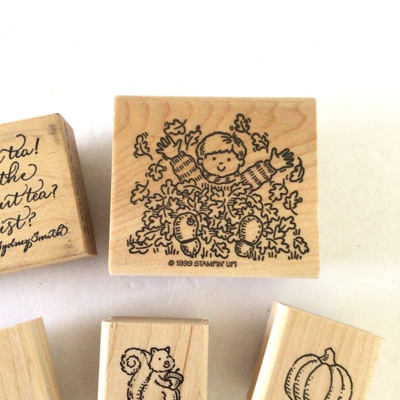 STAMPIN UP RUBBER STAMPS FALL THEMED - Picture 2 of 10